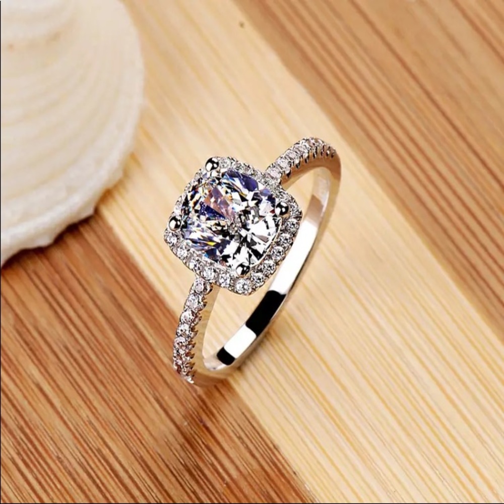 Beautiful CZ engagement ring.
